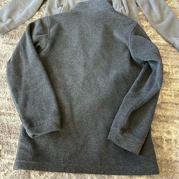 Columbia Boys Steens Mountain Fleece Zip Up Jackets Light Grey/Dark Grey 10/12 - Picture 4 of 7